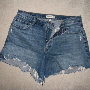 Abercrombie  & Fitch Curve Love The Dad Short High Rise SZ 33/16 Like New